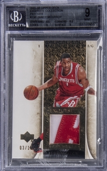 2005-06 UD "Exquisite Collection" Patches #13-P Tracy McGrady Game Used Patch Card (#03/10) – BGS MINT 9